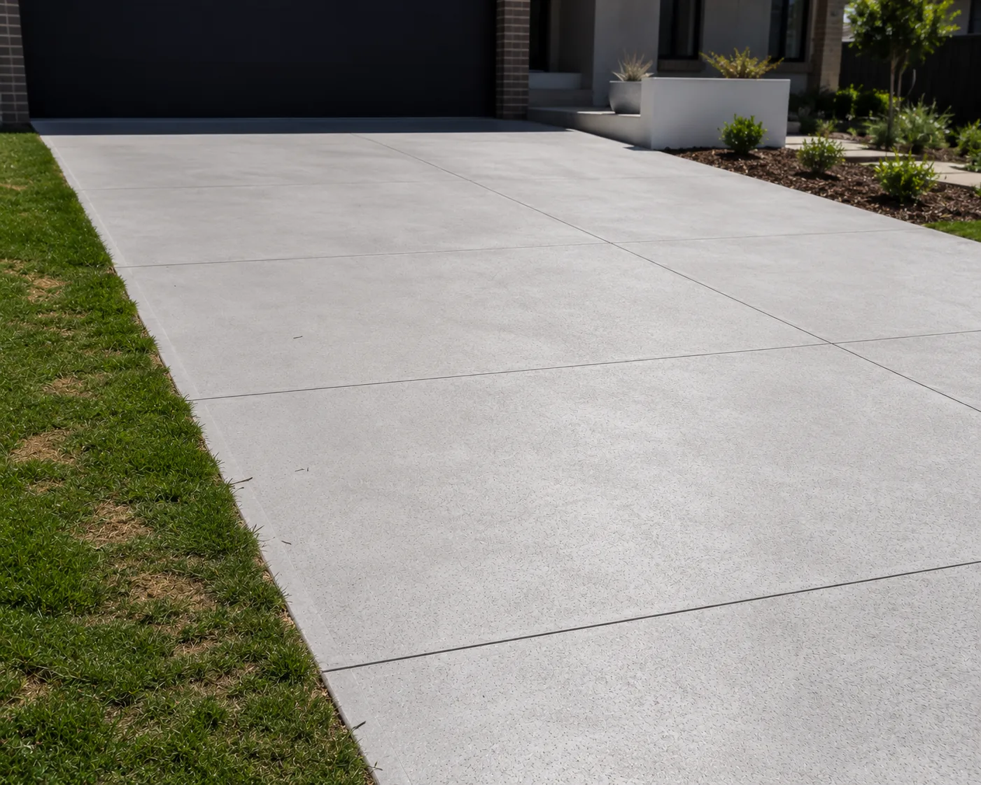Concrete driveway and steps at a Parramatta home